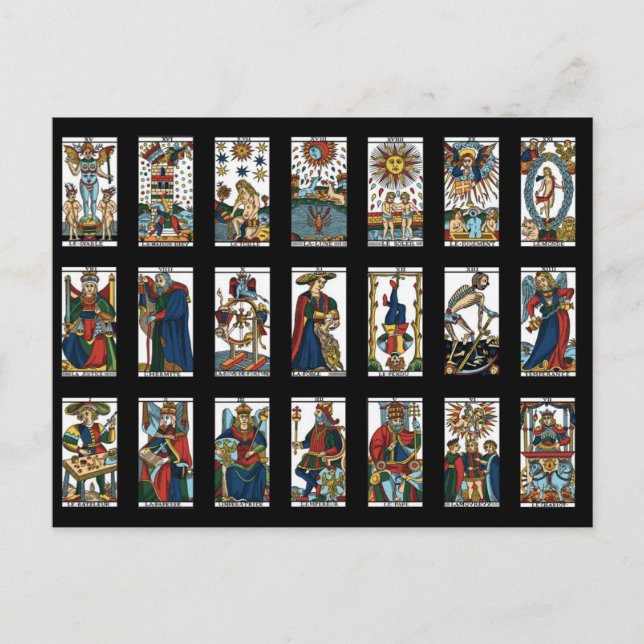 Cartão Postal Tarot Major Arcana (Frente)