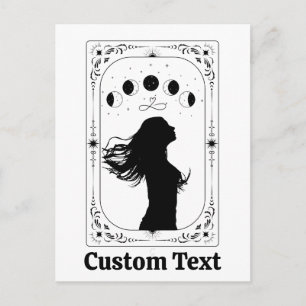 Cartão Postal Tarot Personalizado Astrologia Celestial Magia For