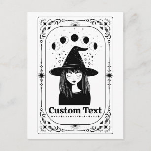 Cartão Postal Tarot Personalizado Lua Celestial Fantasia Festa d
