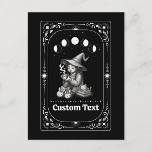 Cartão Postal Tarot Personalizado Zodíaco Caprichoso Bruxa Celes