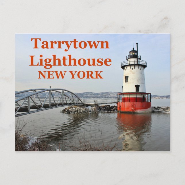 Cartão Postal Tarrytown Lighthouse, Cartão-postal de Nova Iorque (Frente)