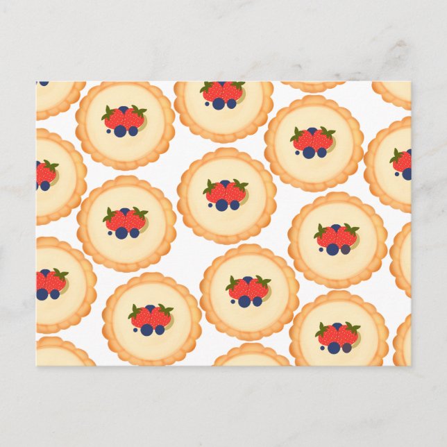 Cartão Postal Tart fruta (Frente)