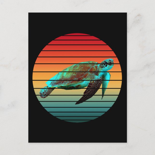Cartão Postal tartaruga (Frente)