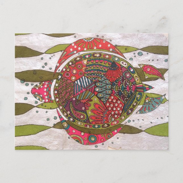 Cartão Postal Tartaruga (Frente)