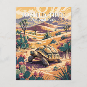 Cartão Postal Tartaruga de Joshua Tree Personalizada Paisagem De