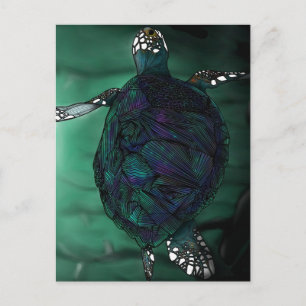 Cartão Postal Tartaruga de mar