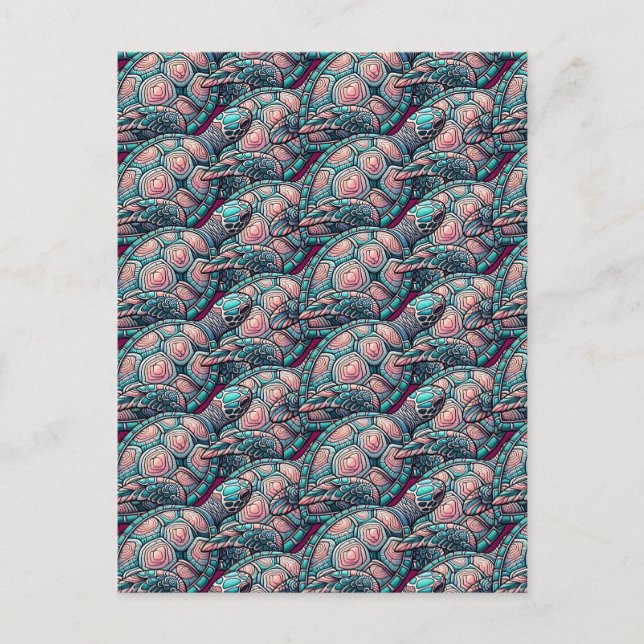 Cartão Postal Tartaruga do Mar Decorativo (Frente)