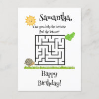 Tartaruga encontra a alface, cartões-postais de la