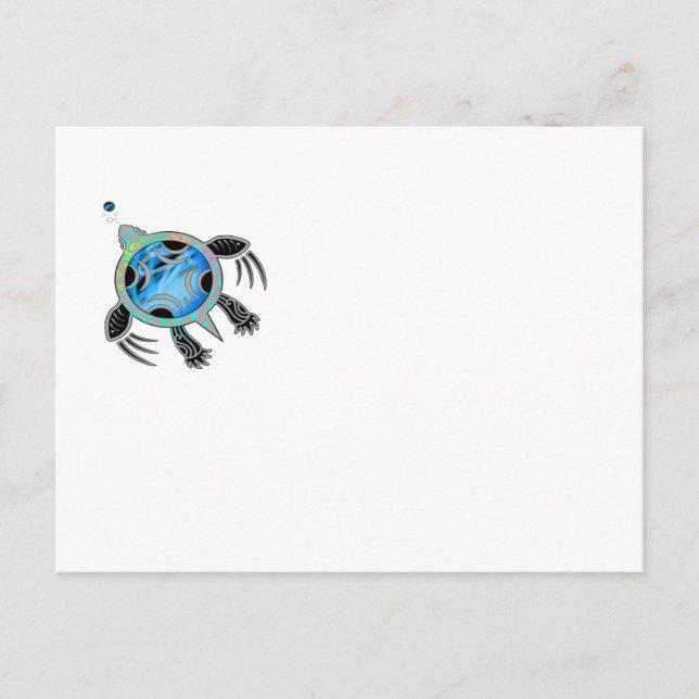 Cartão Postal Tartaruga Pintada (Frente)