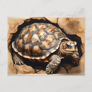 Cartão Postal Tartaruga purgada africana