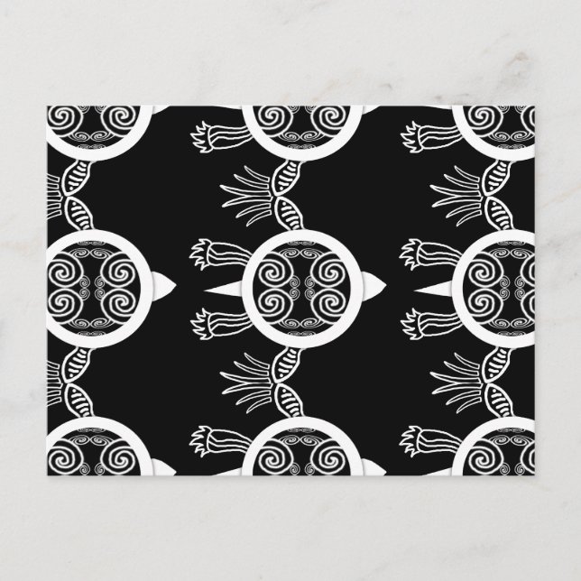 Cartão Postal Tartaruga Tribal (Frente)