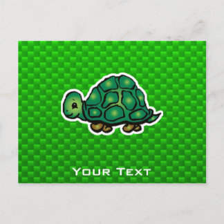Cartão Postal Tartaruga Verde