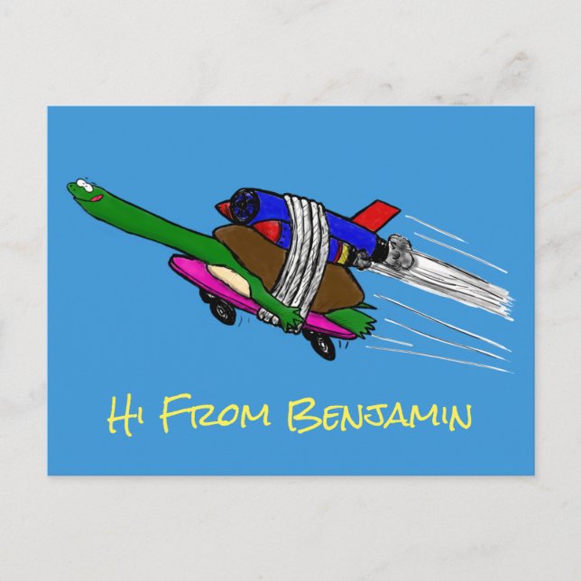 Cartão Postal Tartaruga voadora (Frente)