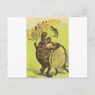 Cartão Postal Tartarugas de dança lenta