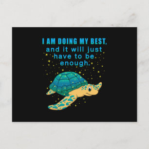 Cartão Postal Tartarugas do mar Sealife Ocean Animal Dotado Idei