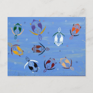 Cartão Postal Tartarugas para nidificação