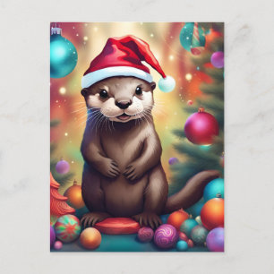 Cartão Postal Tarte de Natal Adorável