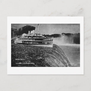 Cartão Postal Tashmoo Sobre Niagra Cai Foto De Truque Vintage
