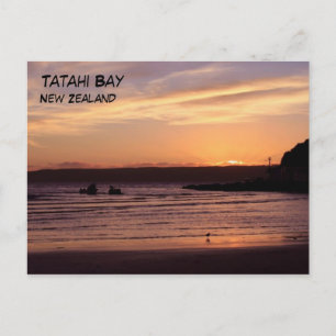 Cartão Postal Tatahi Bay Sunset, Nova Zelândia