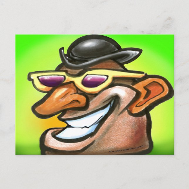 Cartão Postal Tater Head (Frente)