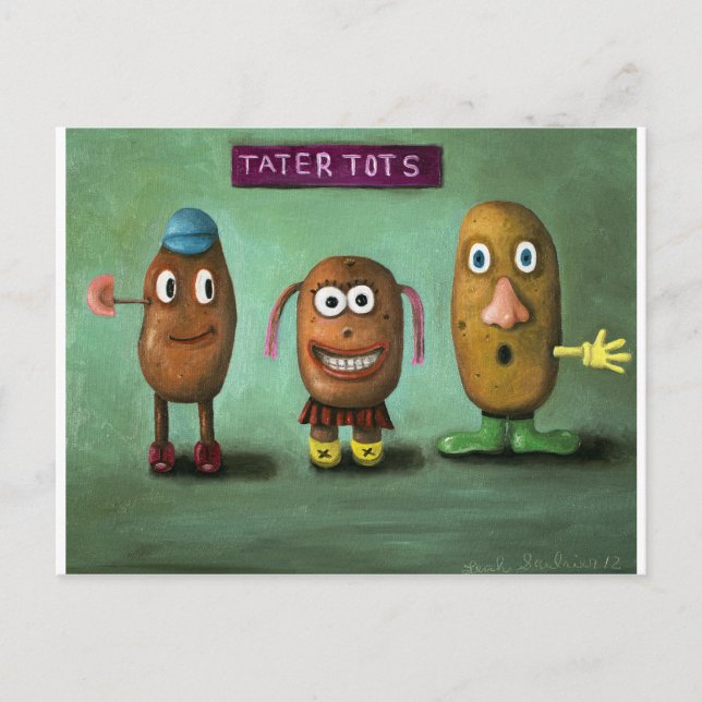 Cartão Postal Tater Tots (Frente)