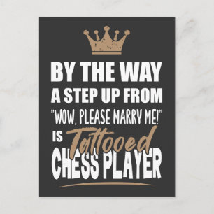 Cartão Postal Tattooooon Chess Player é o último recurso