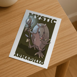 Cartão Postal Tatu Místico Apenas Para Diversão Design de Person