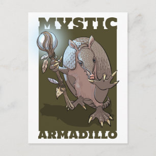 Cartão Postal Tatu Místico Apenas Para Diversão Design de Person