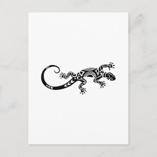 Cartão Postal tatuagem de lizard Maori
