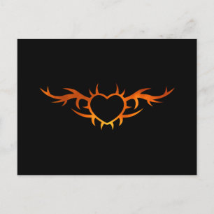 Cartão Postal Tatuagem no Coração