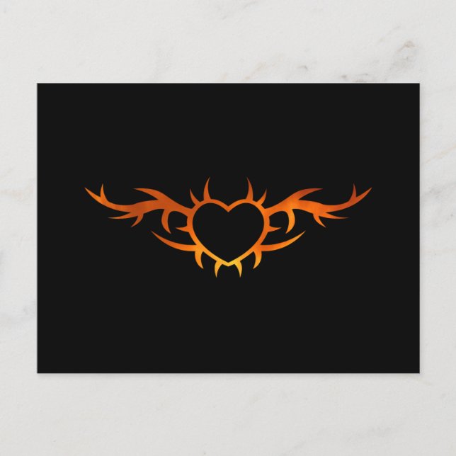 Cartão Postal Tatuagem no Coração (Frente)