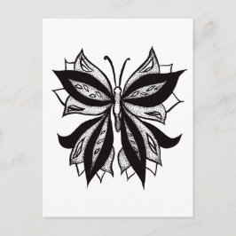 Cartão Postal Tatuagem Tribal A Preto E Branco