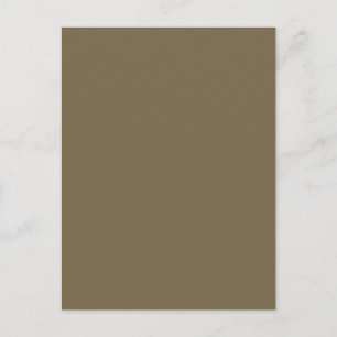 Cartão Postal Taupe Brown Color Background Personalizável