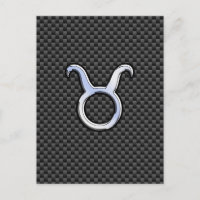 Taurus Zodiac - Sinal sobre Impressão de fibra de