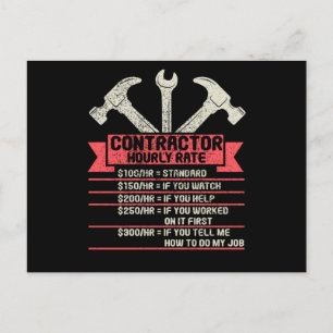 Cartão Postal Taxa Horária de Reparo Mecânico Taxa Horária