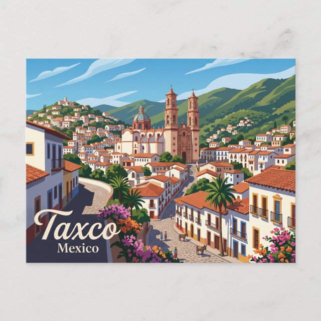 Cartão Postal Taxco de Alarcón México (Frente)
