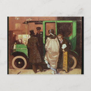 Cartão Postal Taxi Cab, c.1908-10