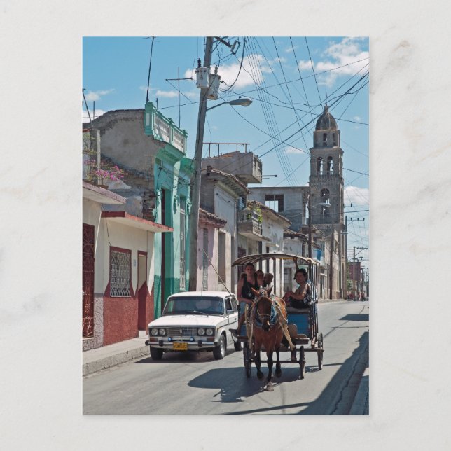 Cartão Postal Táxi de cavalo (Frente)