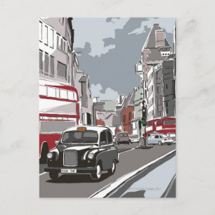 Cartão Postal Taxi em Londres