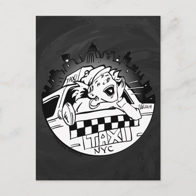 Cartão Postal Taxi Girl (Frente)