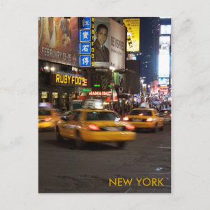 Cartão Postal taxi nova york