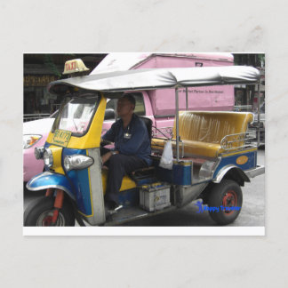 Cartão Postal Táxi Tuk-tuk em Bangkok - Táxi Único