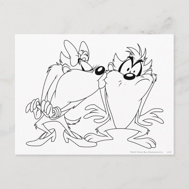 Cartão Postal TAZ™ e Ela Diabo (Frente)