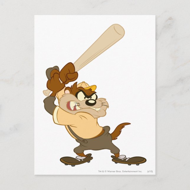 Cartão Postal TAZ™ O Slugger de execução inicial (Frente)