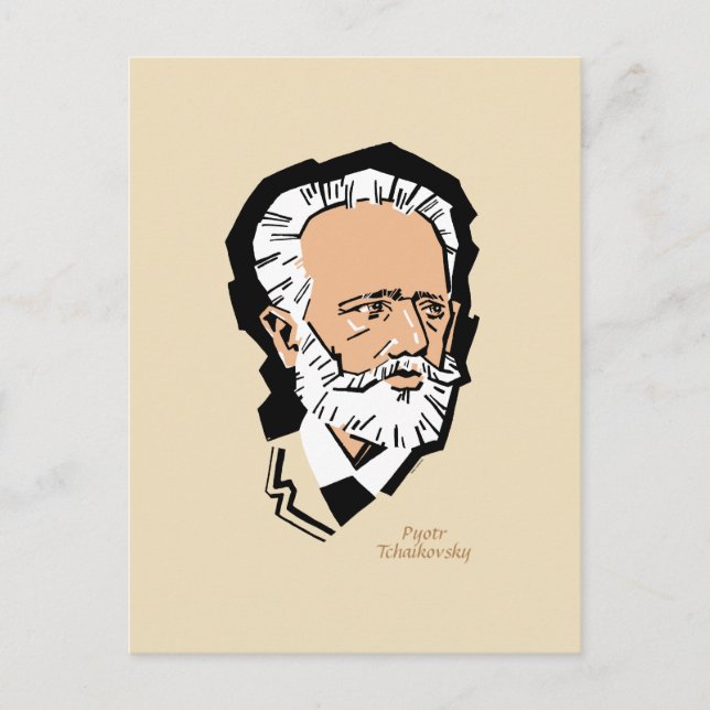Cartão Postal Tchaikovsky (Frente)