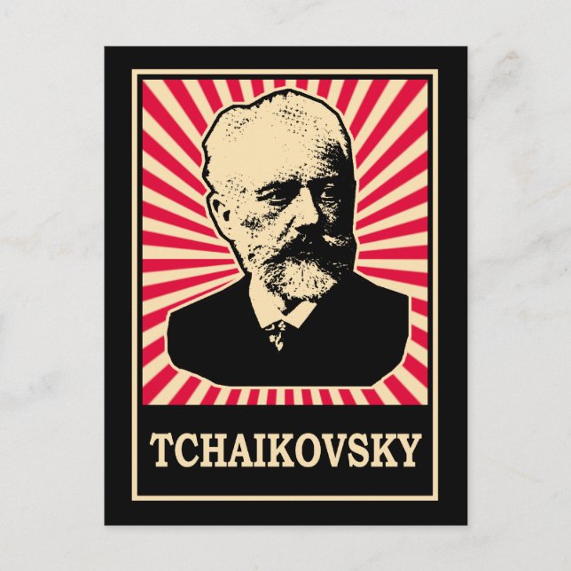 Cartão Postal Tchaikovsky (Frente)