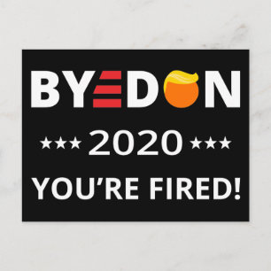 Cartão Postal Tchau Don 2020. Você está cansado! Funny Biden Har