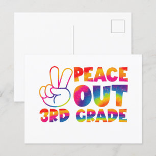 Cartão Postal Tchau Terceira Série Tie Dye Último Dia 3ª Série 