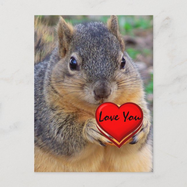 Cartão Postal Te Amo. (Frente)