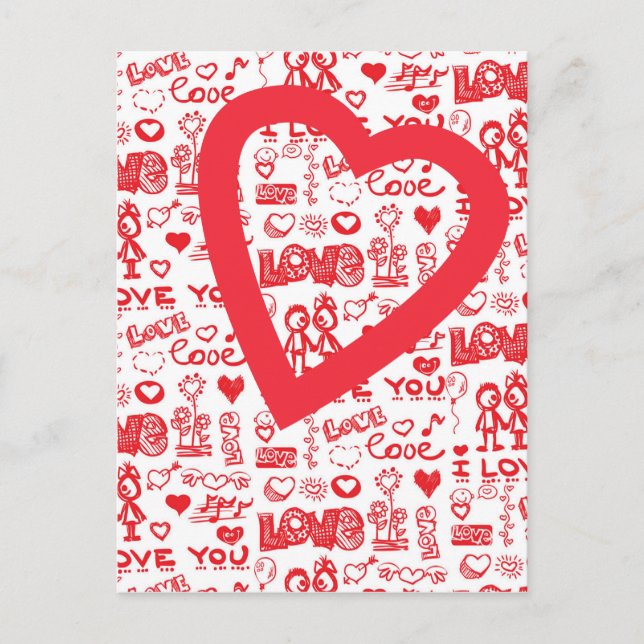Cartão Postal te amo (Frente)